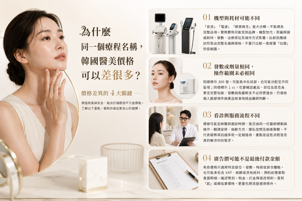 韓國抗衰醫美不是越貴越好:如何判斷療程是否適合自己